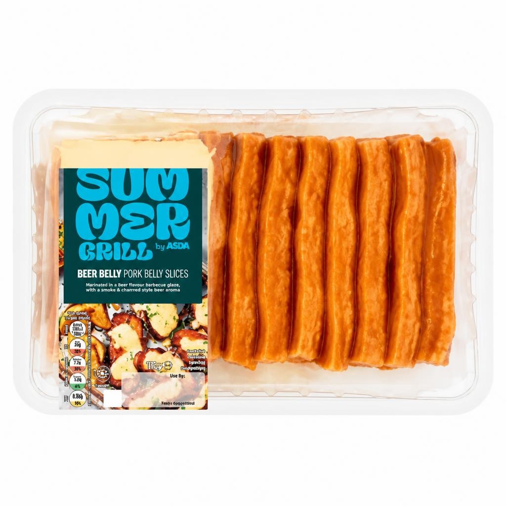 Summer Grill by ASDA Beer Belly Pork Belly Slices 710g