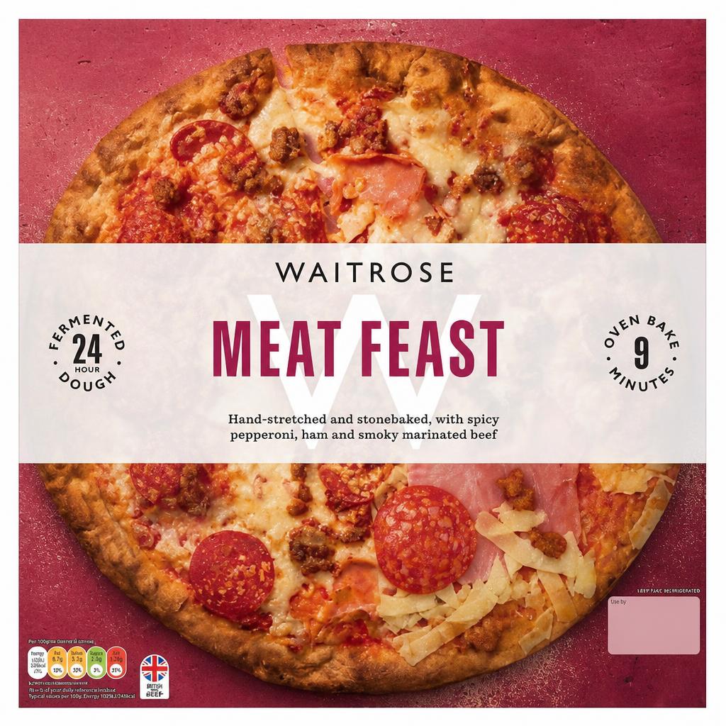 Waitrose Stonebaked Meat Feast Pizza