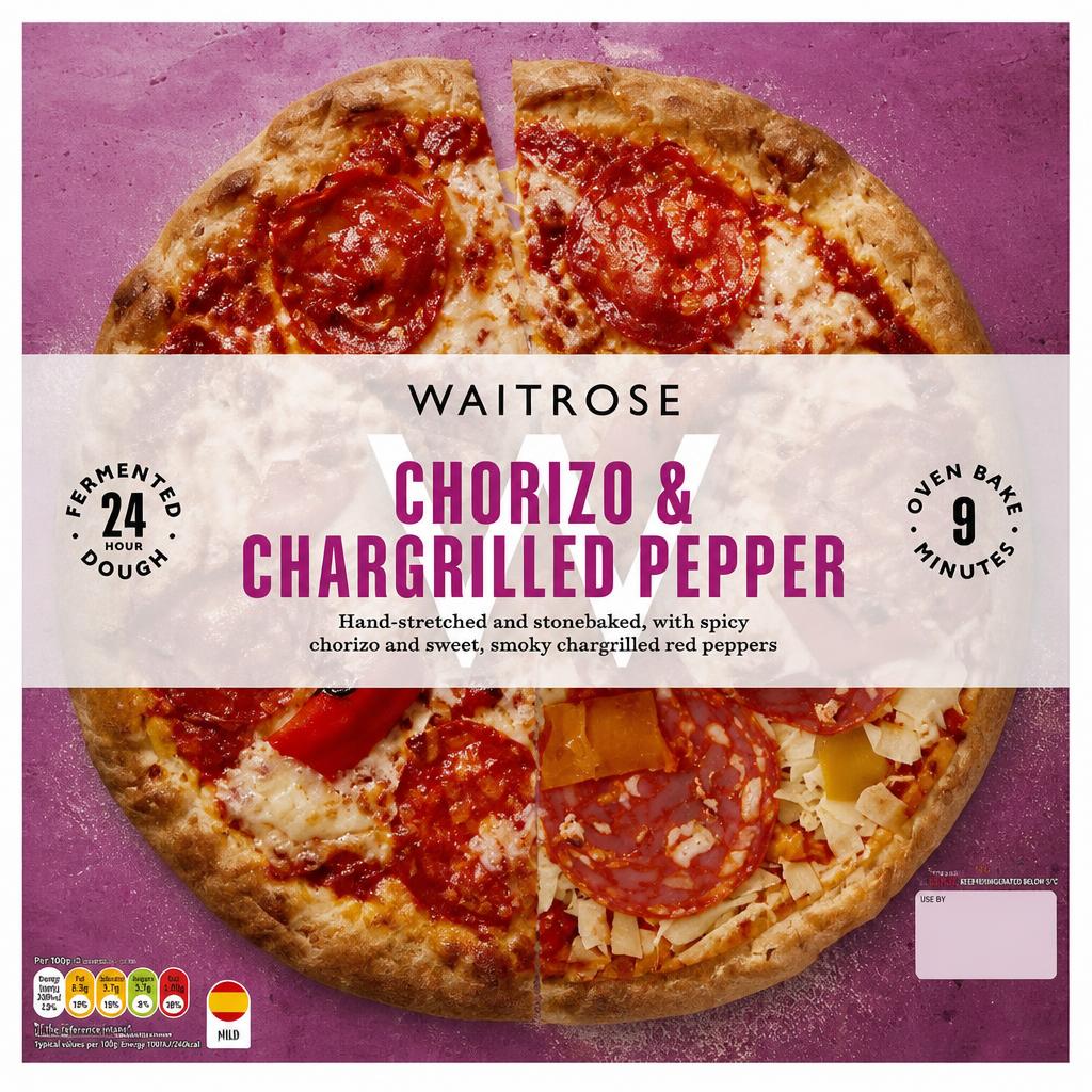 Waitrose Stonebaked Chorizo and Chargrilled Pepper Pizza
