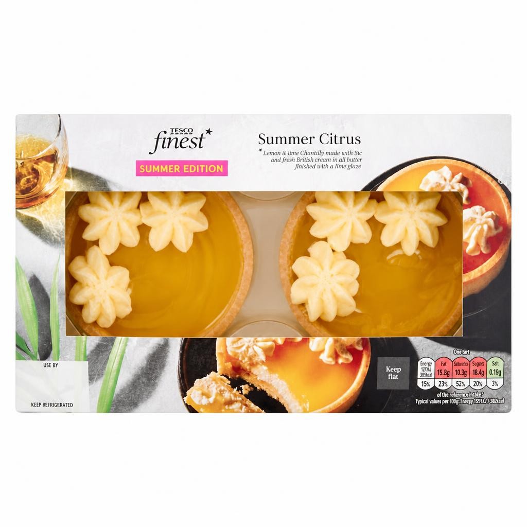Tesco Finest Summer Citrus Tarts Summer Edition 162g