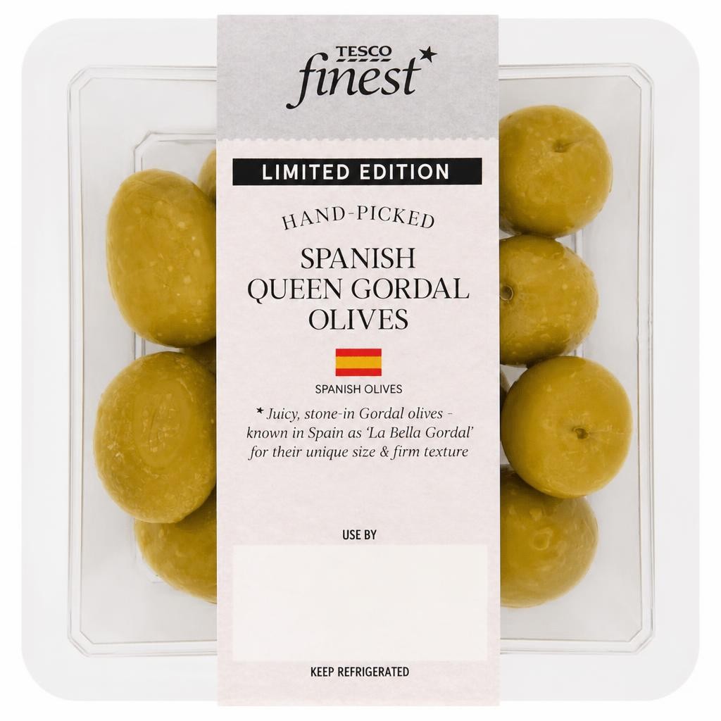 Tesco Finest Spanish Queen Gordal Olives 140g