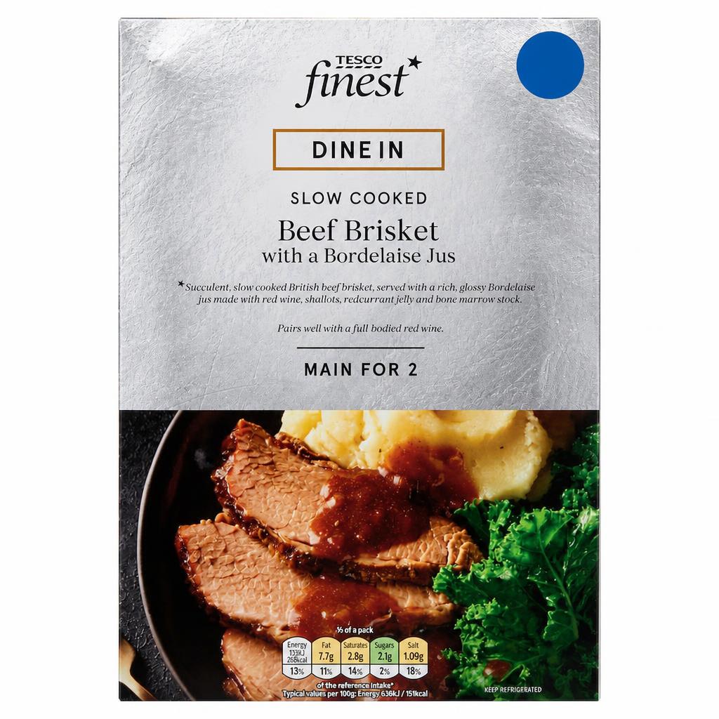 Tesco Finest Dine In Beef Brisket with Bordelaise Jus 440g
