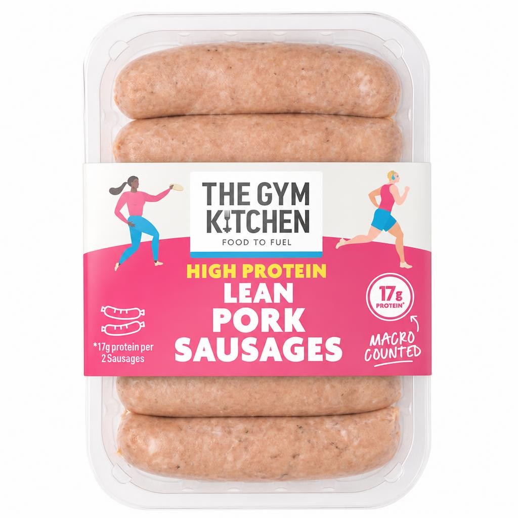 The Gym Kitchen High Protein Lean Pork Sausages 340g