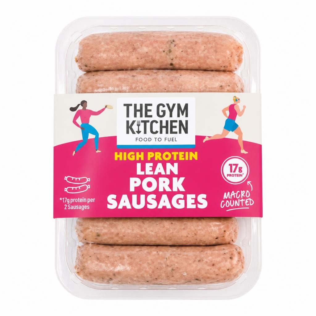 The Gym Kitchen High Protein Lean Pork Sausages 340g