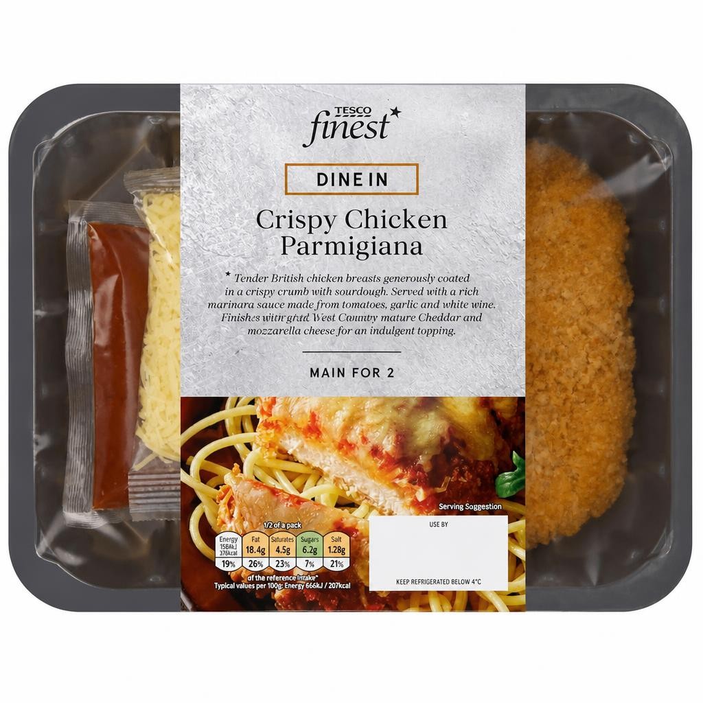 Tesco Finest Crispy Chicken Parmigiana 420g