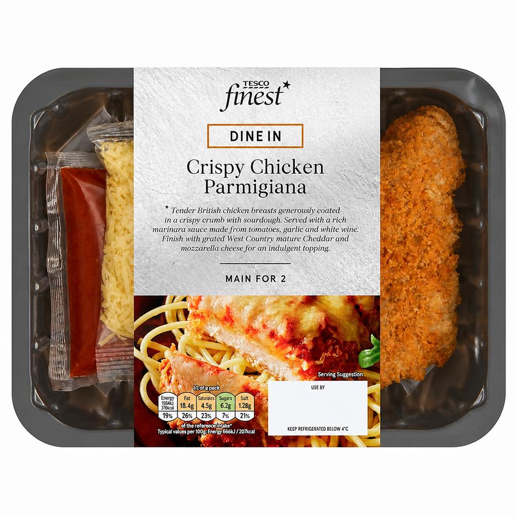 Tesco Finest Crispy Chicken Parmigiana 420g