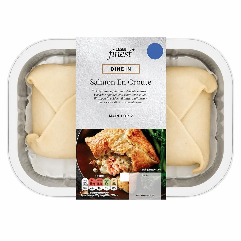 Tesco Finest Dine In Salmon En Croute 380g