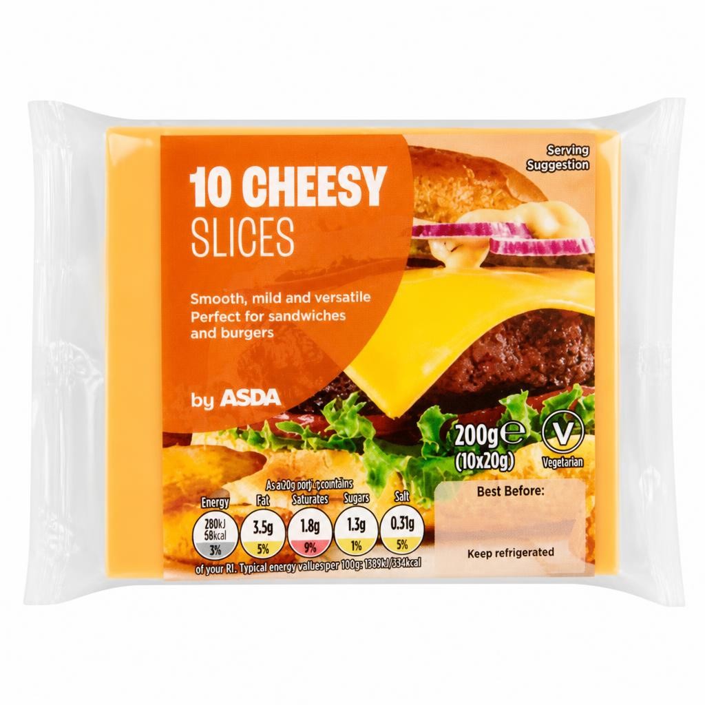 ASDA ASDA Cheesy Slices 10 x 20g (200g)