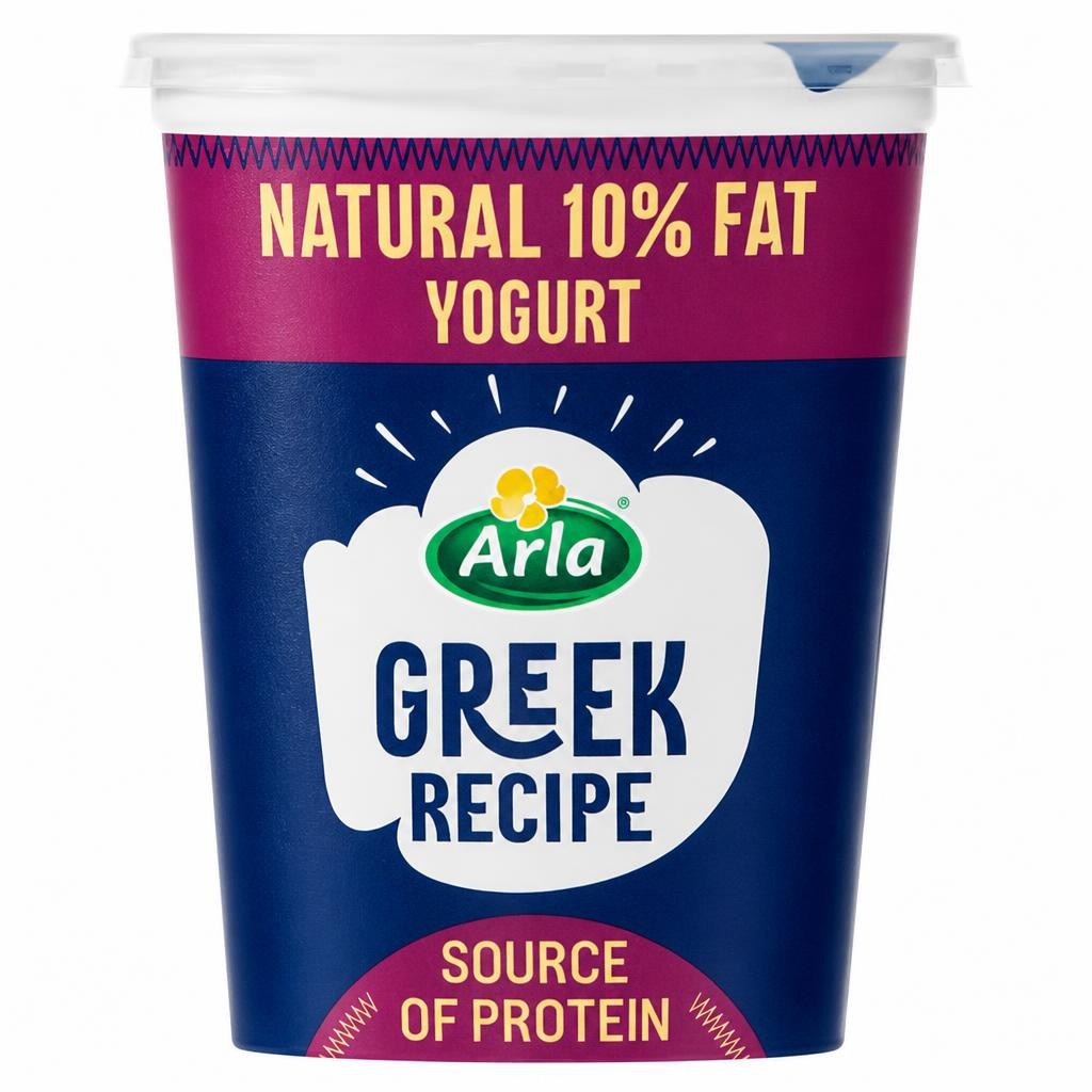 Arla Greek Recipe 10% Fat Natural Yogurt 950g