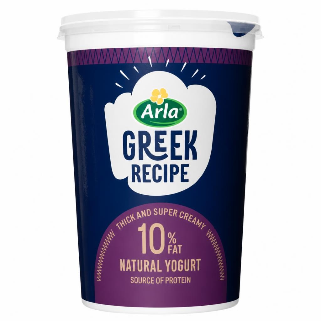 Arla Greek Recipe 10% Fat Natural Yogurt 950g