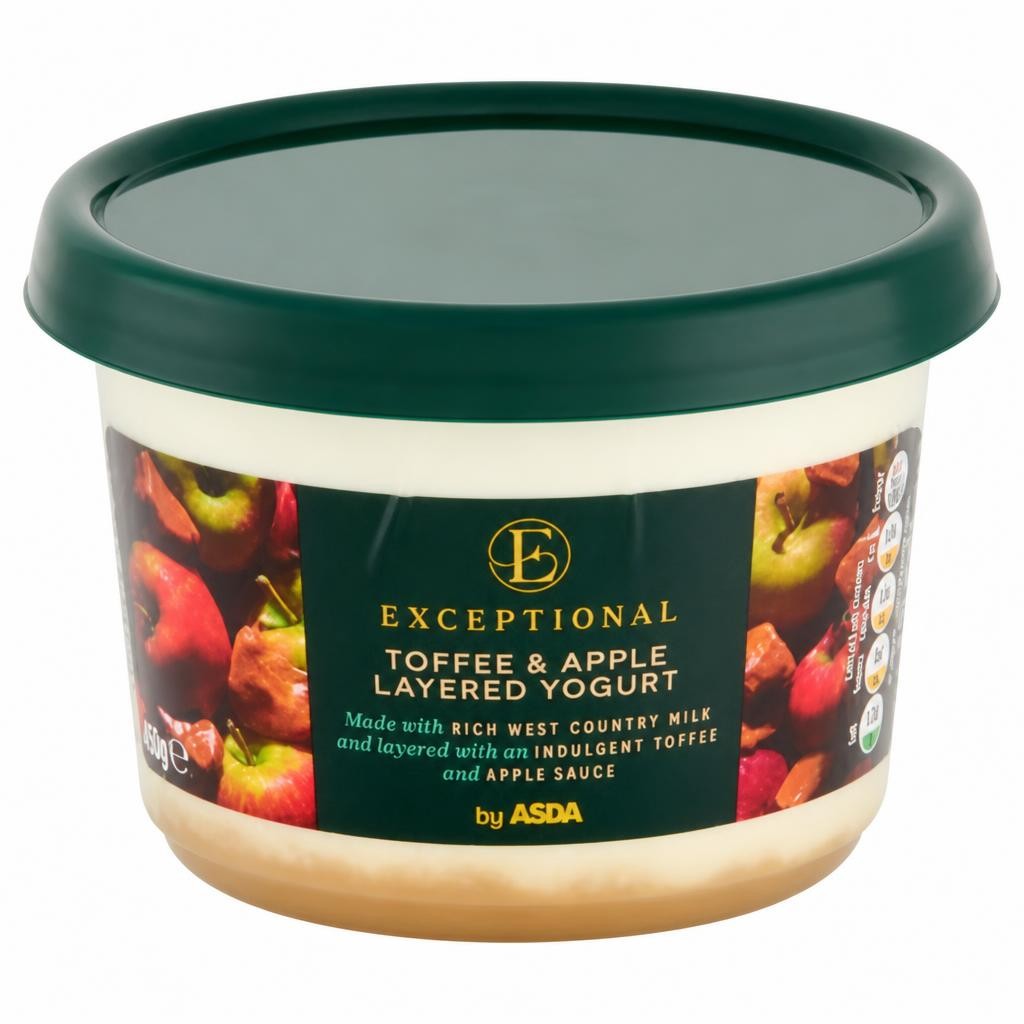 Exceptional by ASDA Toffee & Apple Layered Yogurt 450g