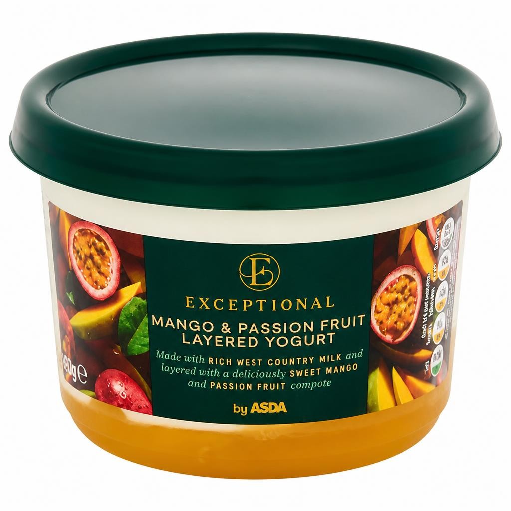 Exceptional by ASDA Mango & Passion Fruit Layered Yogurt 450g