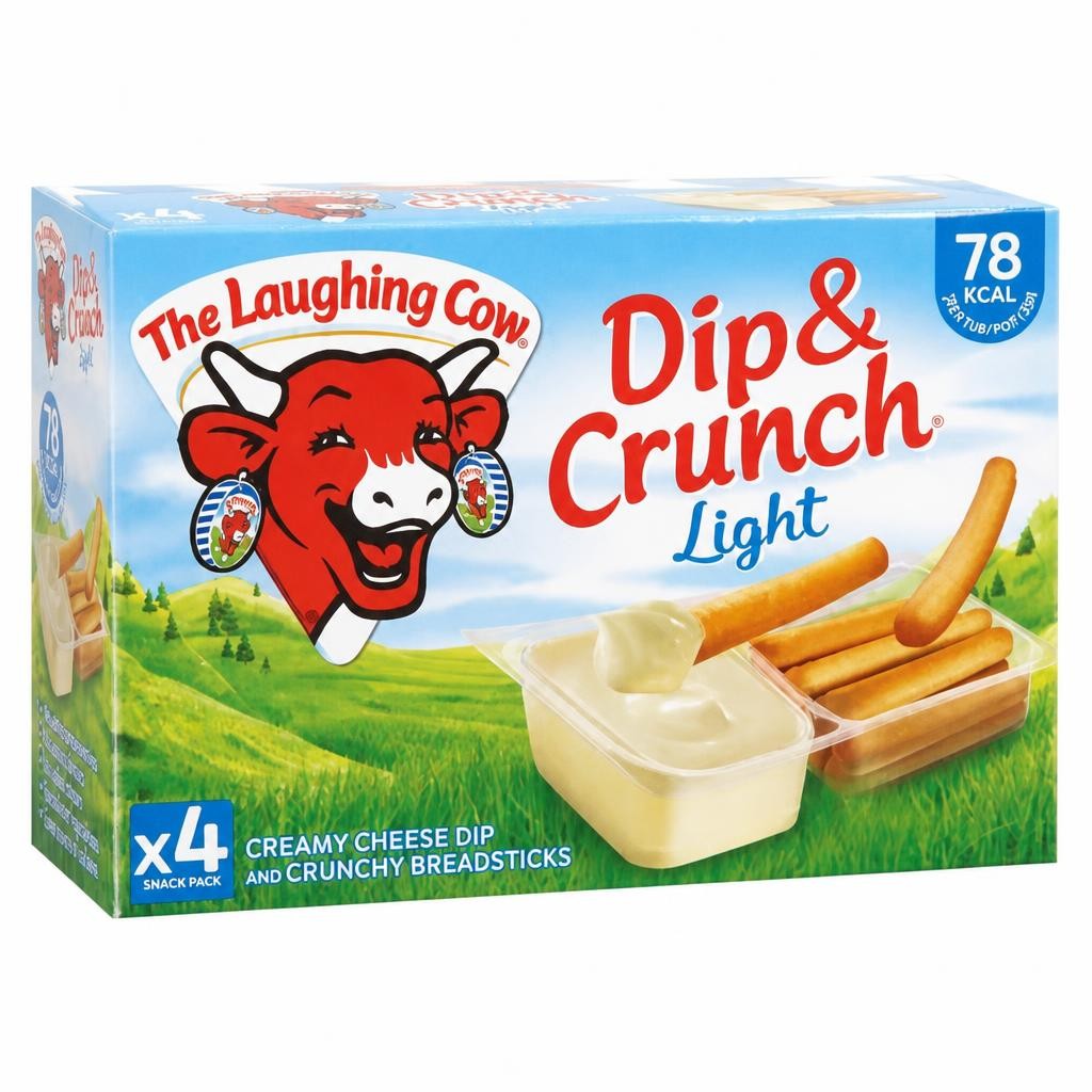The Laughing Cow Dip & Crunch Light 4 x 35g (140g)