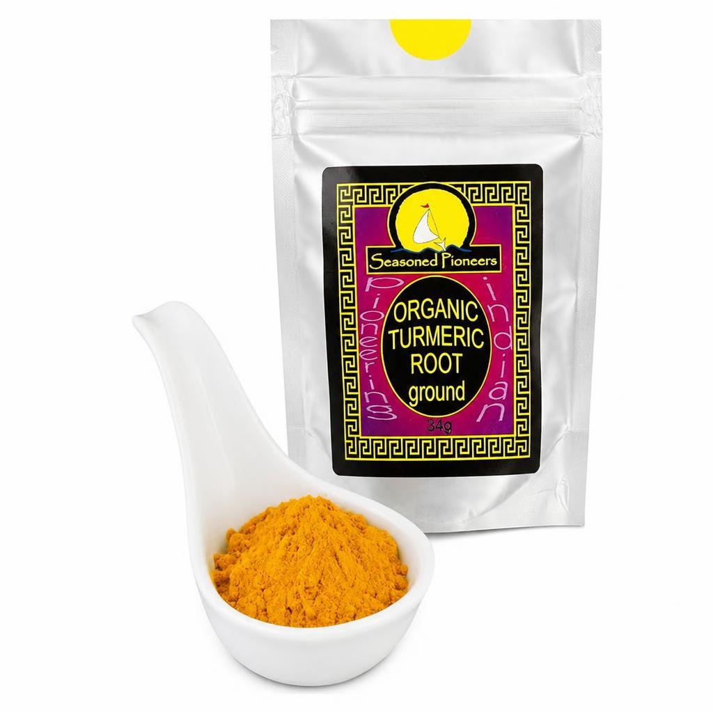 Seasoned Pioneers Organic Turmeric Ground 34g