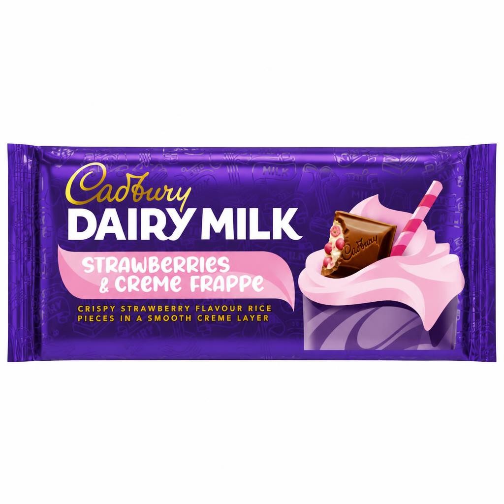 Cadbury Dairy Milk Strawberries & Cream Frappe 115g