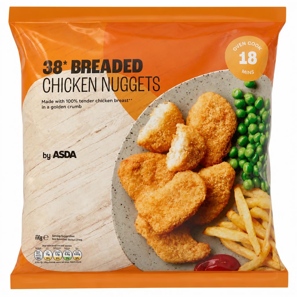 ASDA 38 Breaded Chicken Nuggets 670g