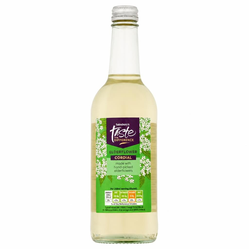 Sainsbury's 500ml Elderflower Cordial, Taste the Difference