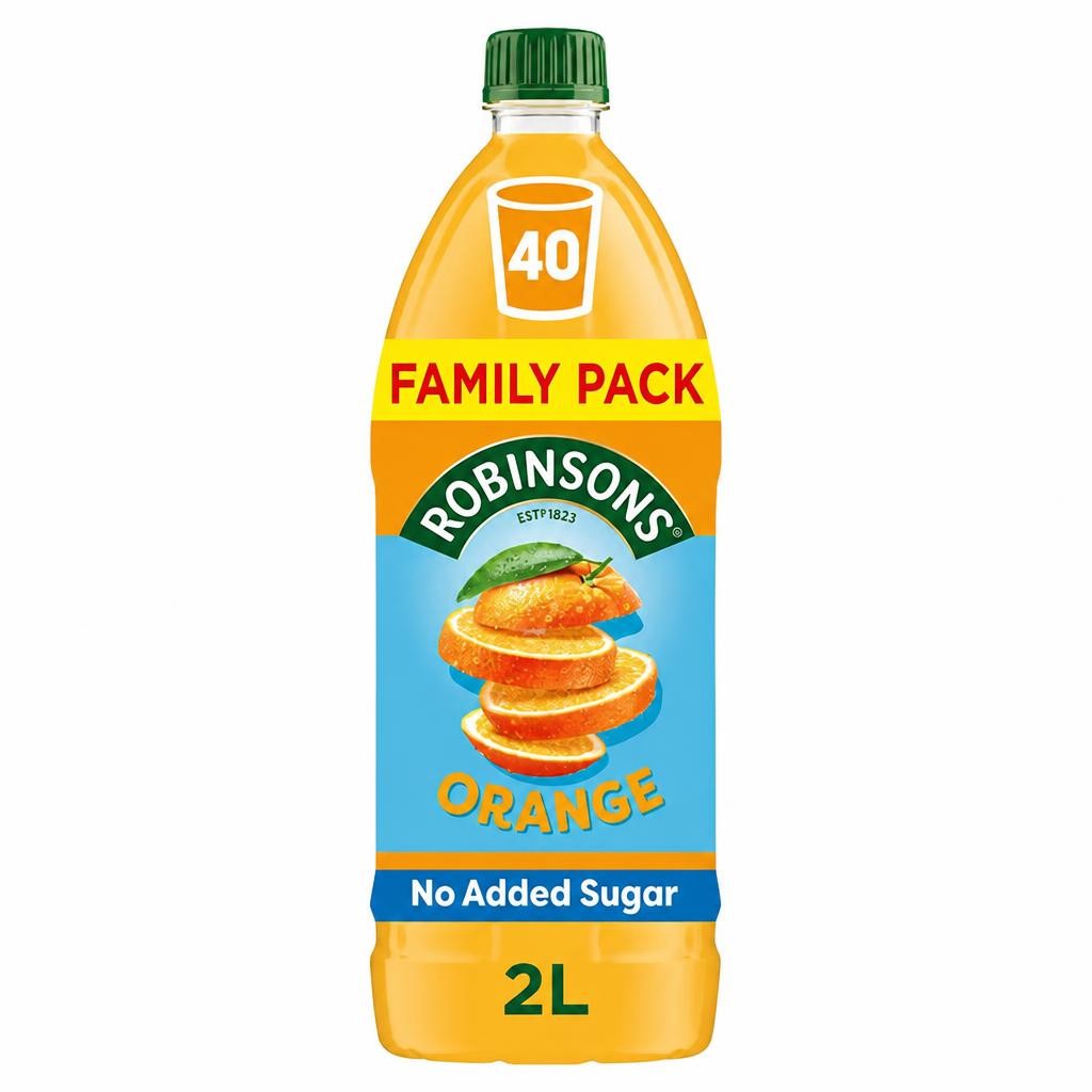 Robinsons Orange No Added Sugar Squash 2L