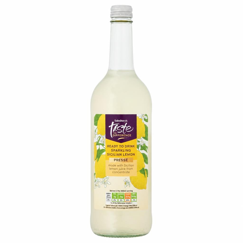 Sainsbury's Taste the Difference Sparkling Sicilian Lemon Pressé 750 ml