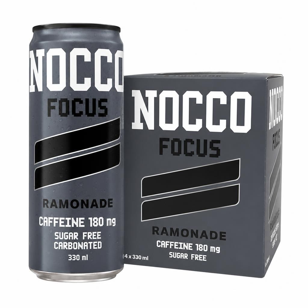 Nocco 4 x 330ml Focus Ramonade Energy Drink