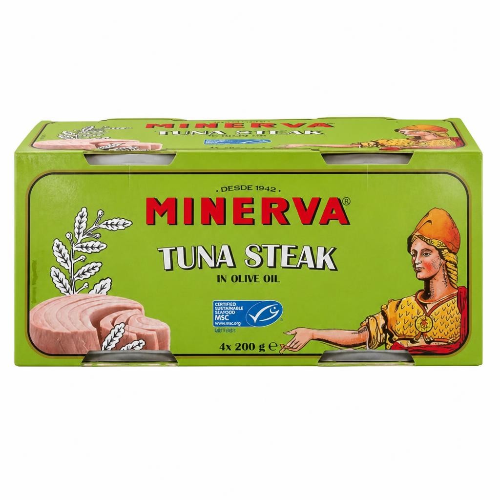 Minerva Tuna Steak in Olive Oil 4x200g