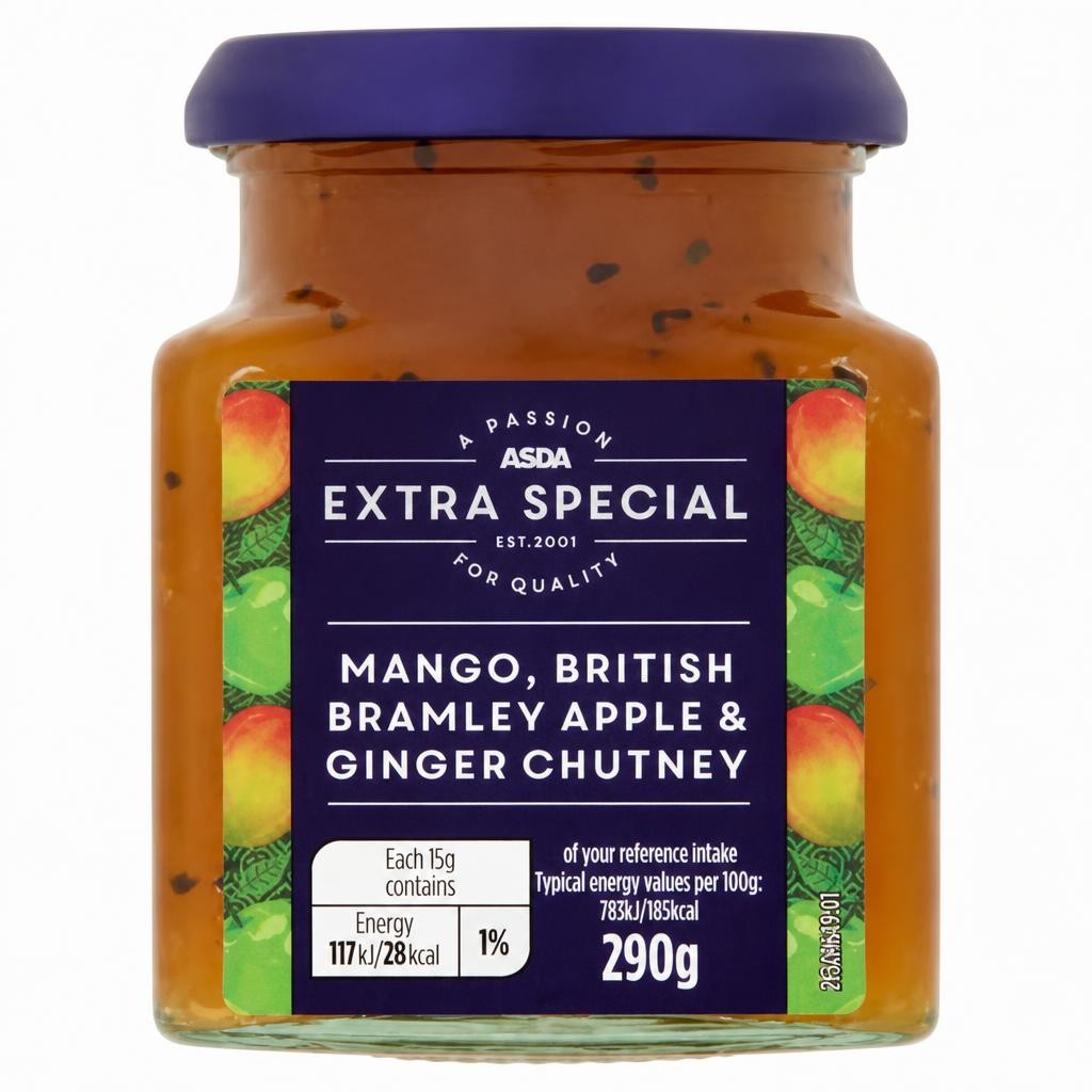 ASDA Extra Special Exceptional by  Mango, British Bramley Apple & Ginger Chutney 290g
