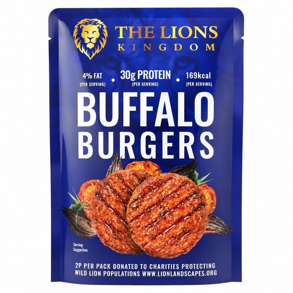 The Lions Kingdom 240g Buffalo Burgers
