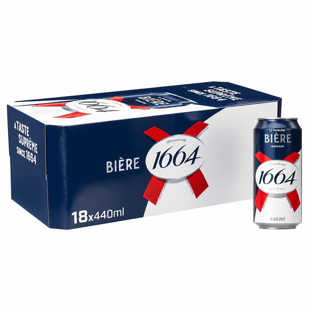 Kronenbourg 1664 Biere Lager Beer 18 x 440ml