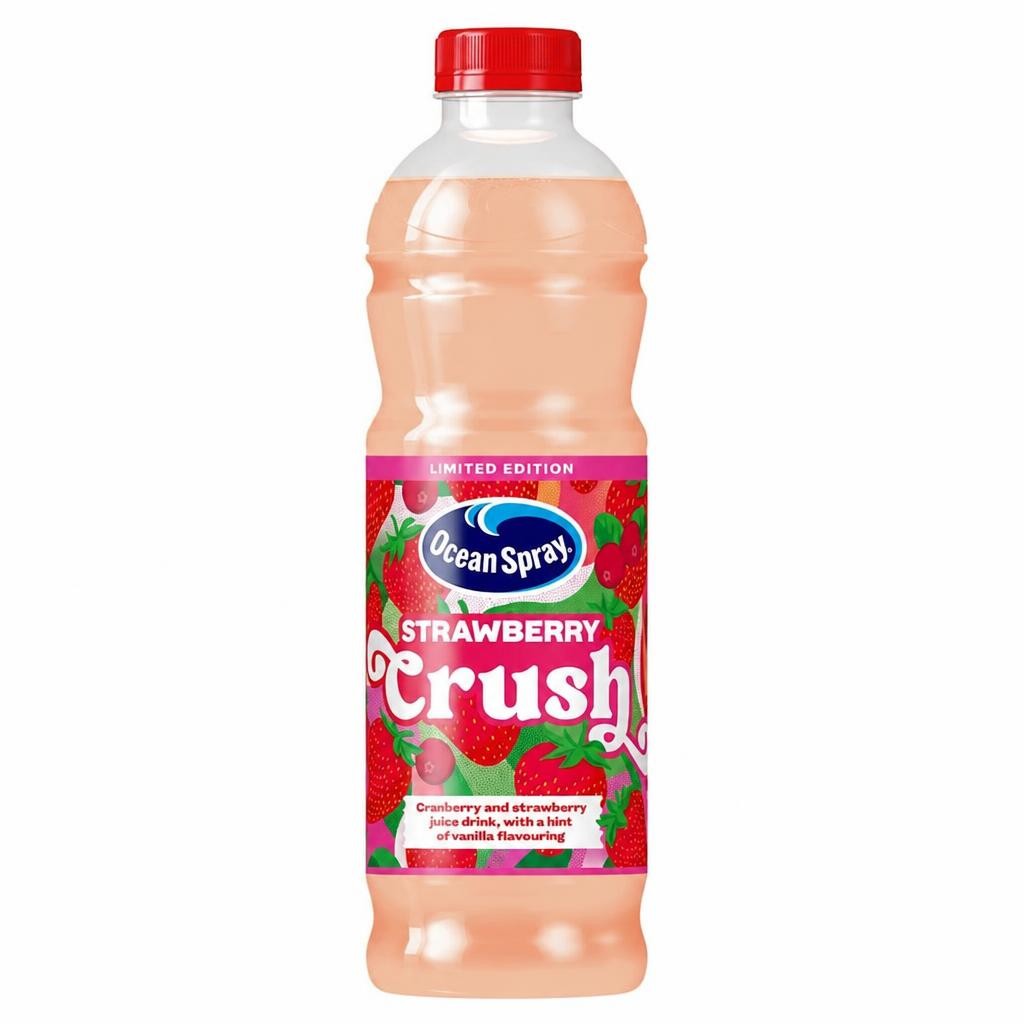 Ocean Spray Strawberry Crush Cranberry and vanilla Flavour 1L