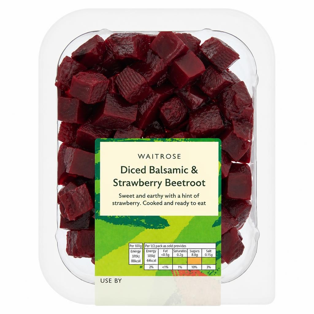 Waitrose Summer Diced Balsamic & Strawberry Beetroot