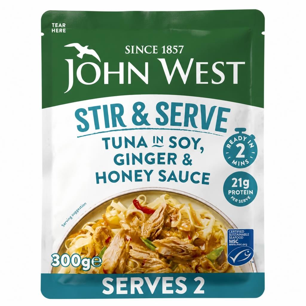 John West Stir & Serve Tuna in Soy, Ginger & Honey Sauce MSC 300g
