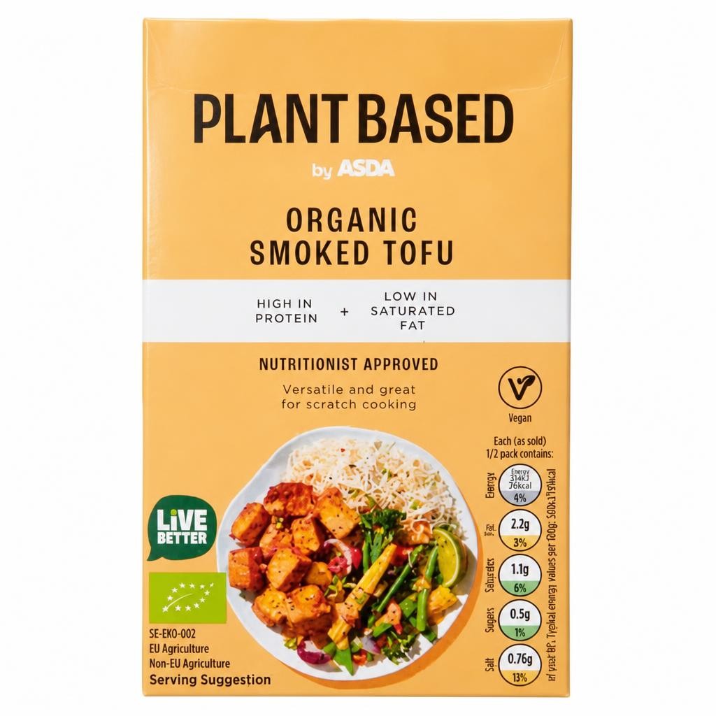 Plant Based by ASDA Organic Smoked Tofu 180g