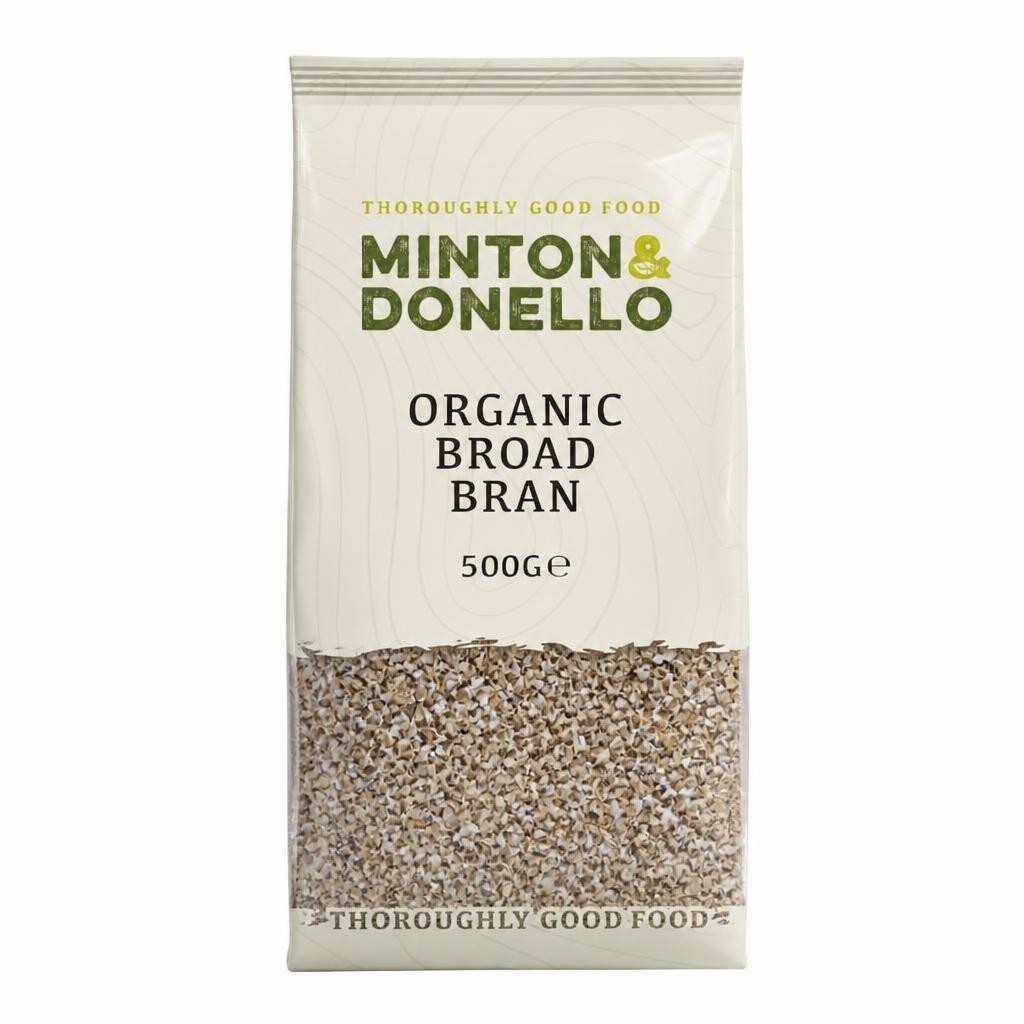 Minton & Donello Organic Broad Bran 6 x 500g