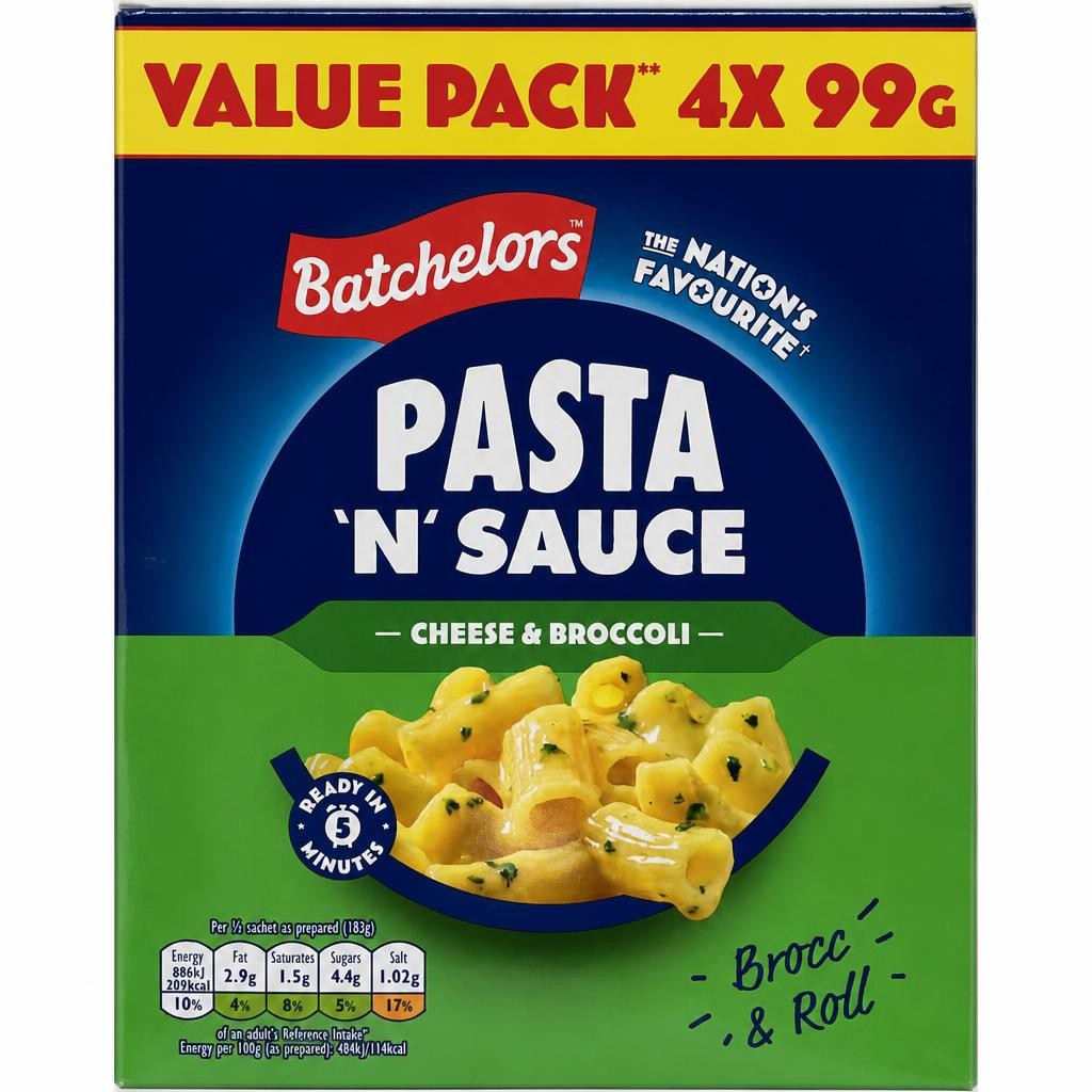 Batchelors Pasta 'n' Sauce Cheese & Broccoli Pasta 4 x 99g