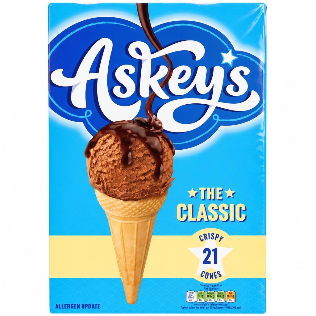Askeys Classic Ice Cream Crispy 21 Cones