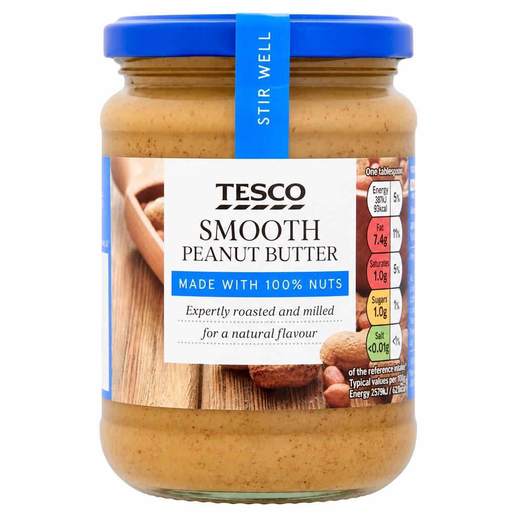 Tesco Smooth Peanut Butter 340g