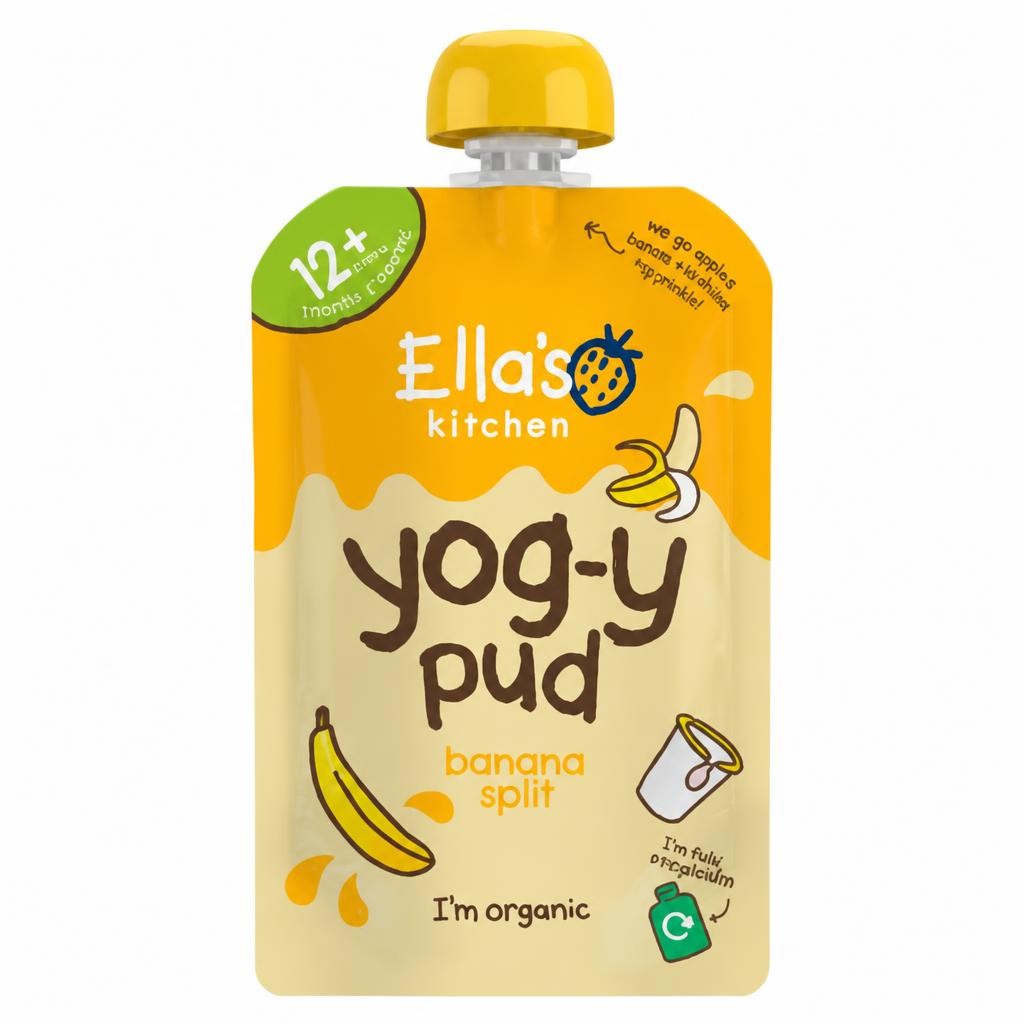 Ella's Kitchen Yog-Y Pud Banana Split 12+ Months 90g