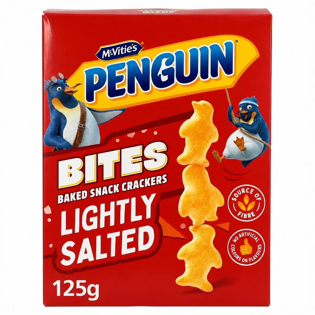 McVitie's Penguin Bites Lightly Salted 125g