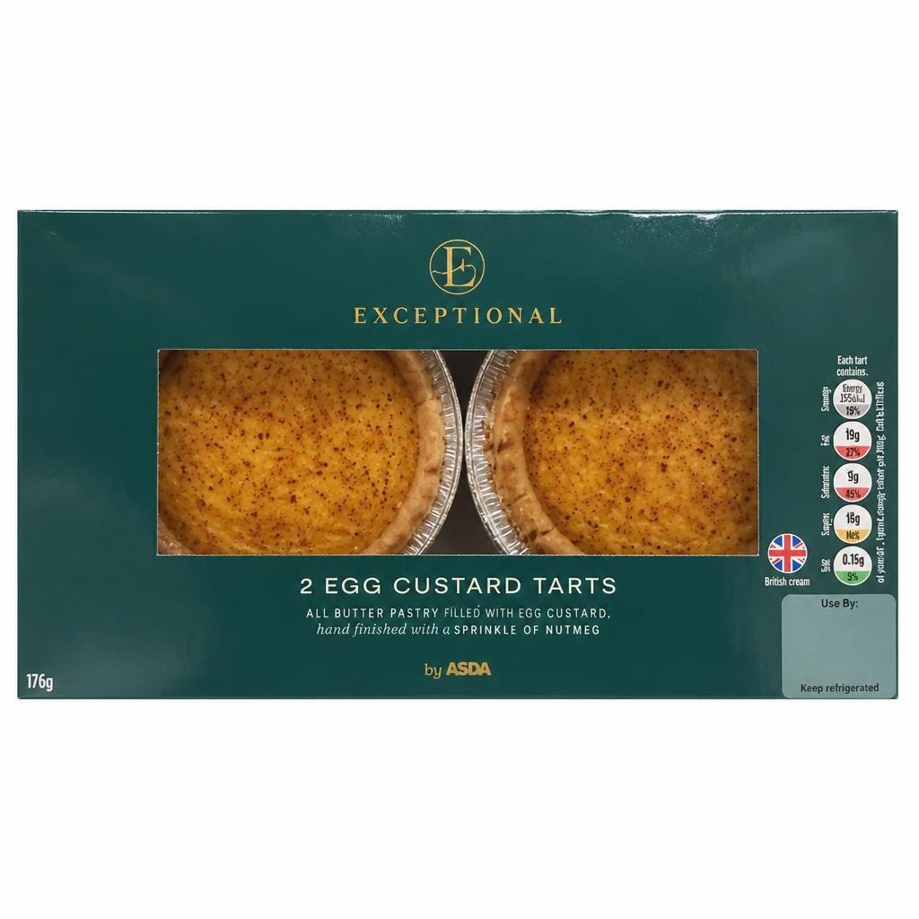 Exceptional by ASDA 2 Egg Custard Tarts 176g