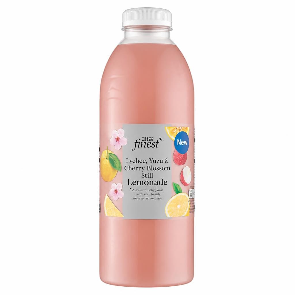 Tesco Finest Yuzu, Lychee & Cherry Blossom Still Lemonade 750ml