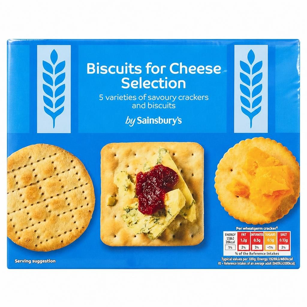 Sainsbury's 200g Cheese Selection Biscuits