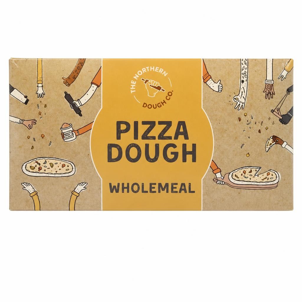 The Northern Dough Co. 2 x 220g Wholemeal Pizza Dough