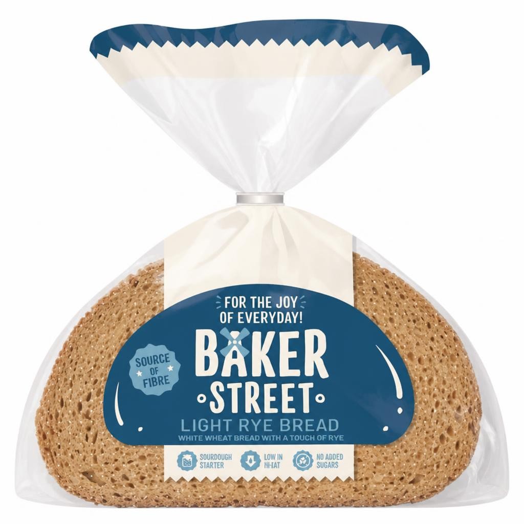 Baker Street 500g Light Rye Bread