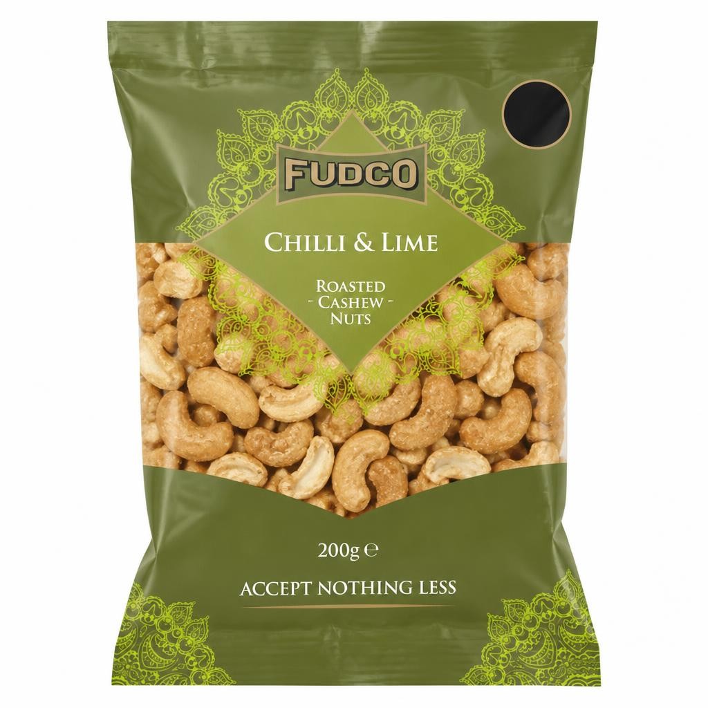 Fudco 200g Chilli & Lime Roasted Cashew Nuts