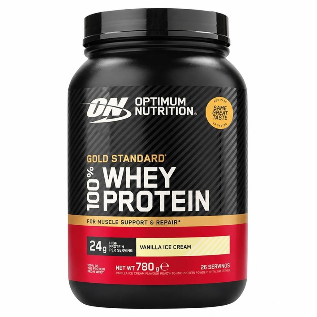 Optimum Nutrition 780g Vanilla Ice Cream Gold Standard 100% Whey Protein