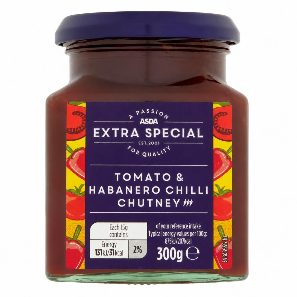 ASDA Extra Special Exceptional by  Tomato & Habanero Chilli Chutney 300g