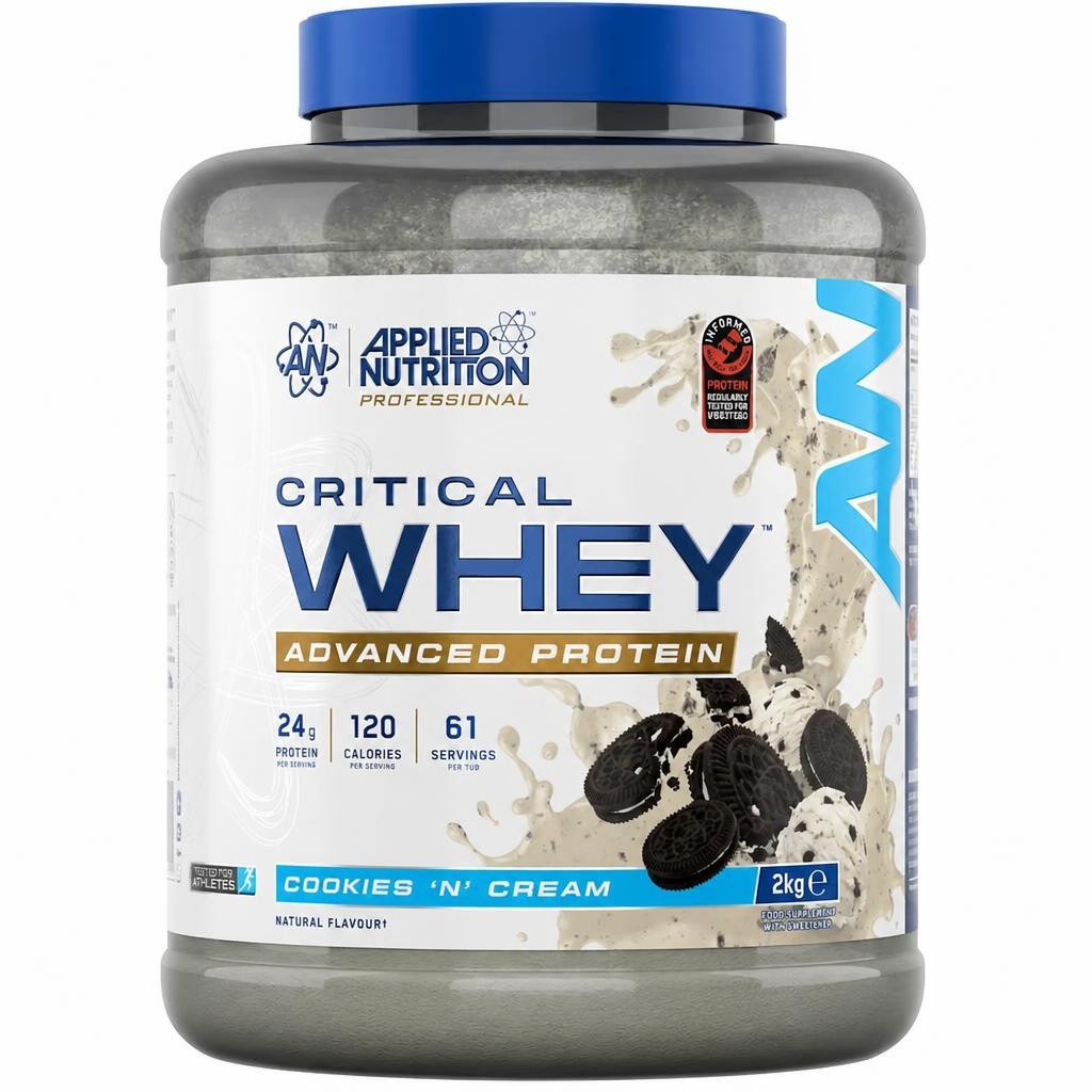 Applied Nutrition Critical Whey Advanced Protein Powder - Cookies N Cream - 61 Servings