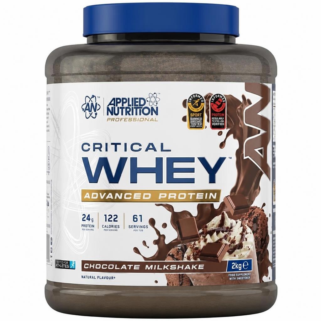 Applied Nutrition Critical Whey Advanced Protein Powder - Chocolate Milkshake - 61 Servings