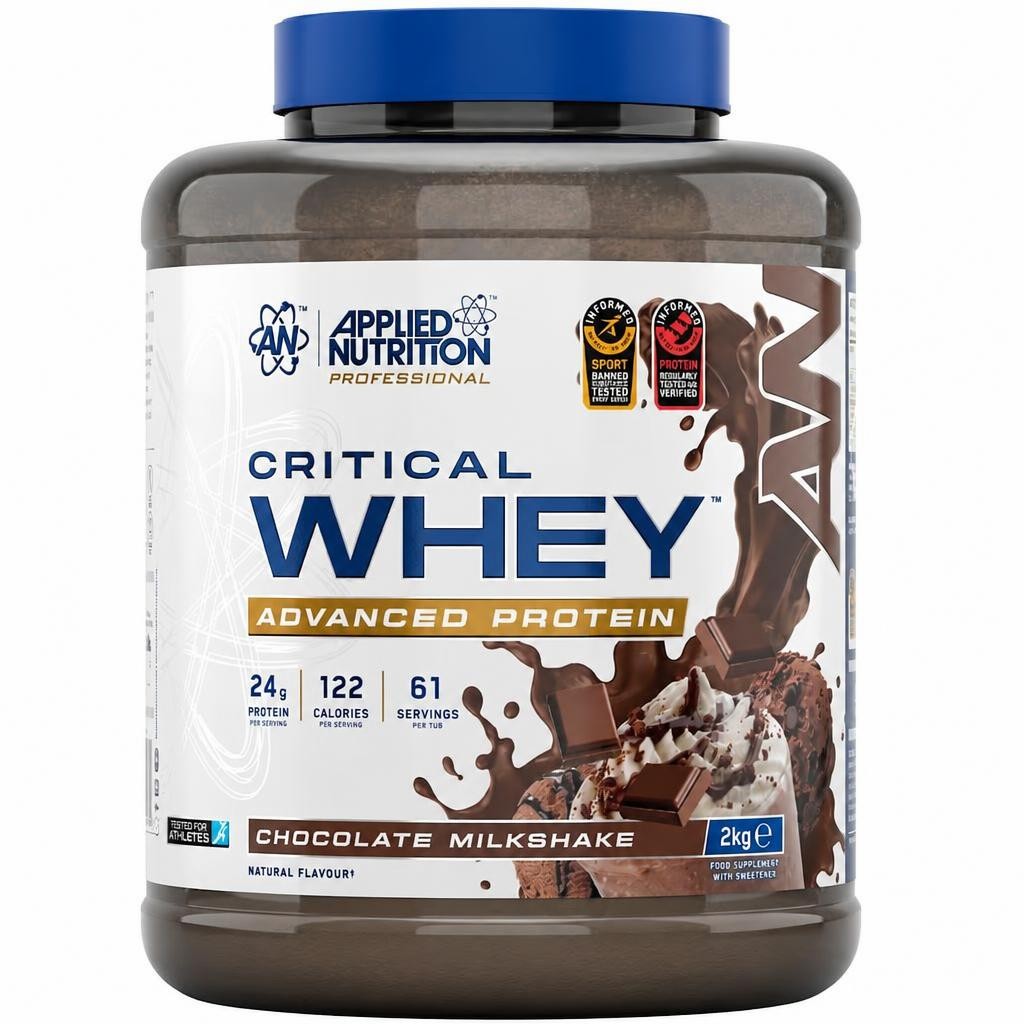 Applied Nutrition Critical Whey Advanced Protein Powder - Chocolate Milkshake - 61 Servings