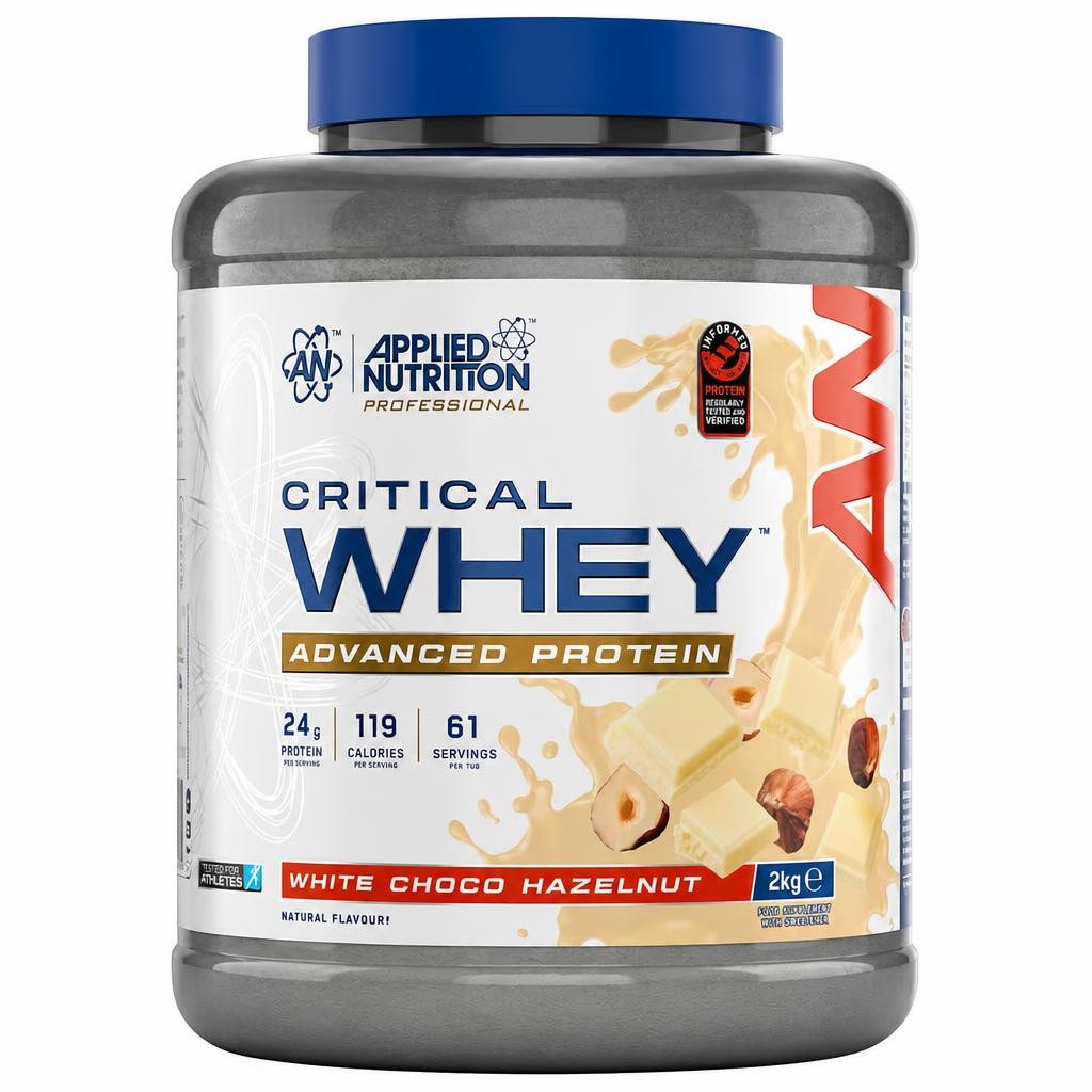 Applied Nutrition Critical Whey Advanced Protein Powder - White Choco Hazelnut - 61 Servings